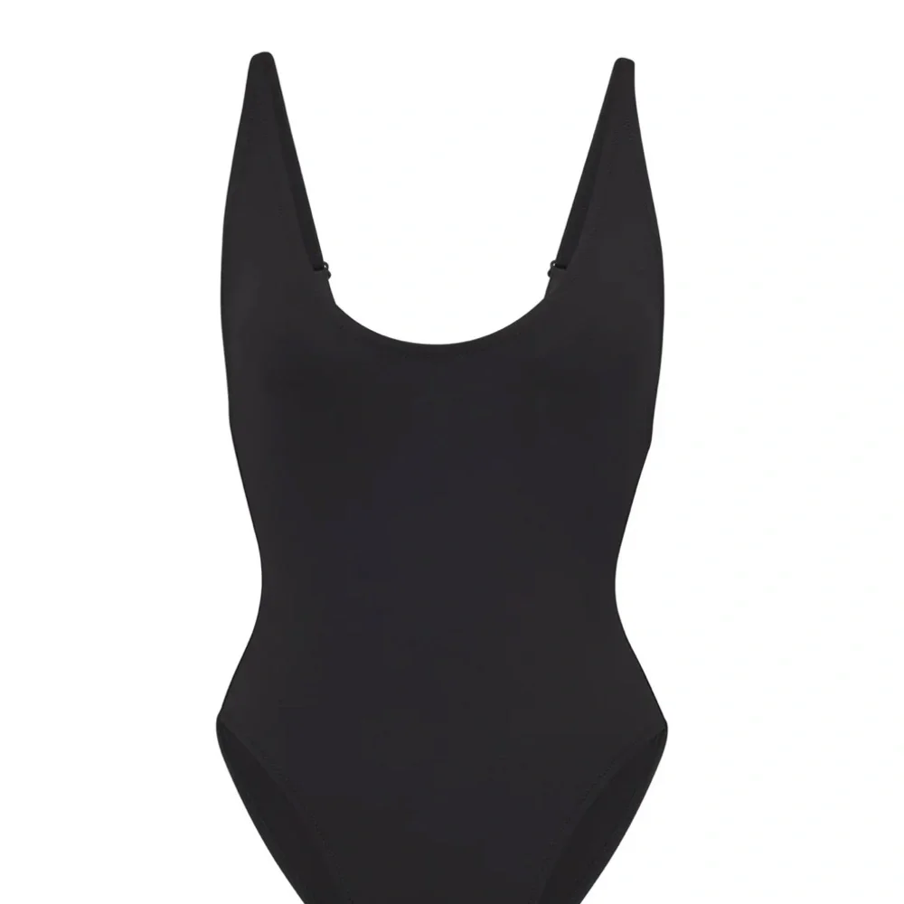 NWT Skims Swim Scoop Neck One Piece Onyx Black M